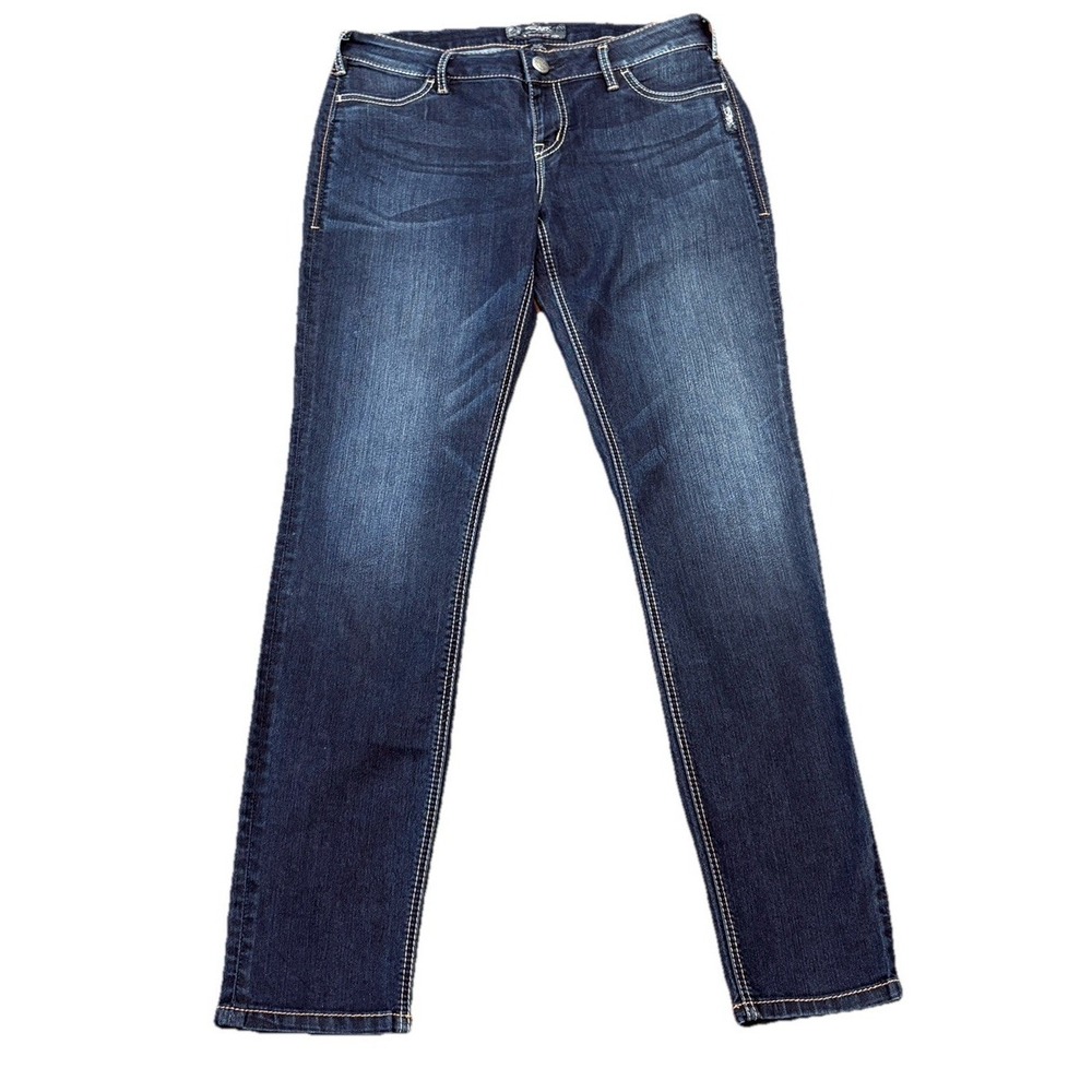 Silver‎ Jeans Suki Skinny Jeans Women's 32/31 Dark Wash Blue Stretch Denim Pants